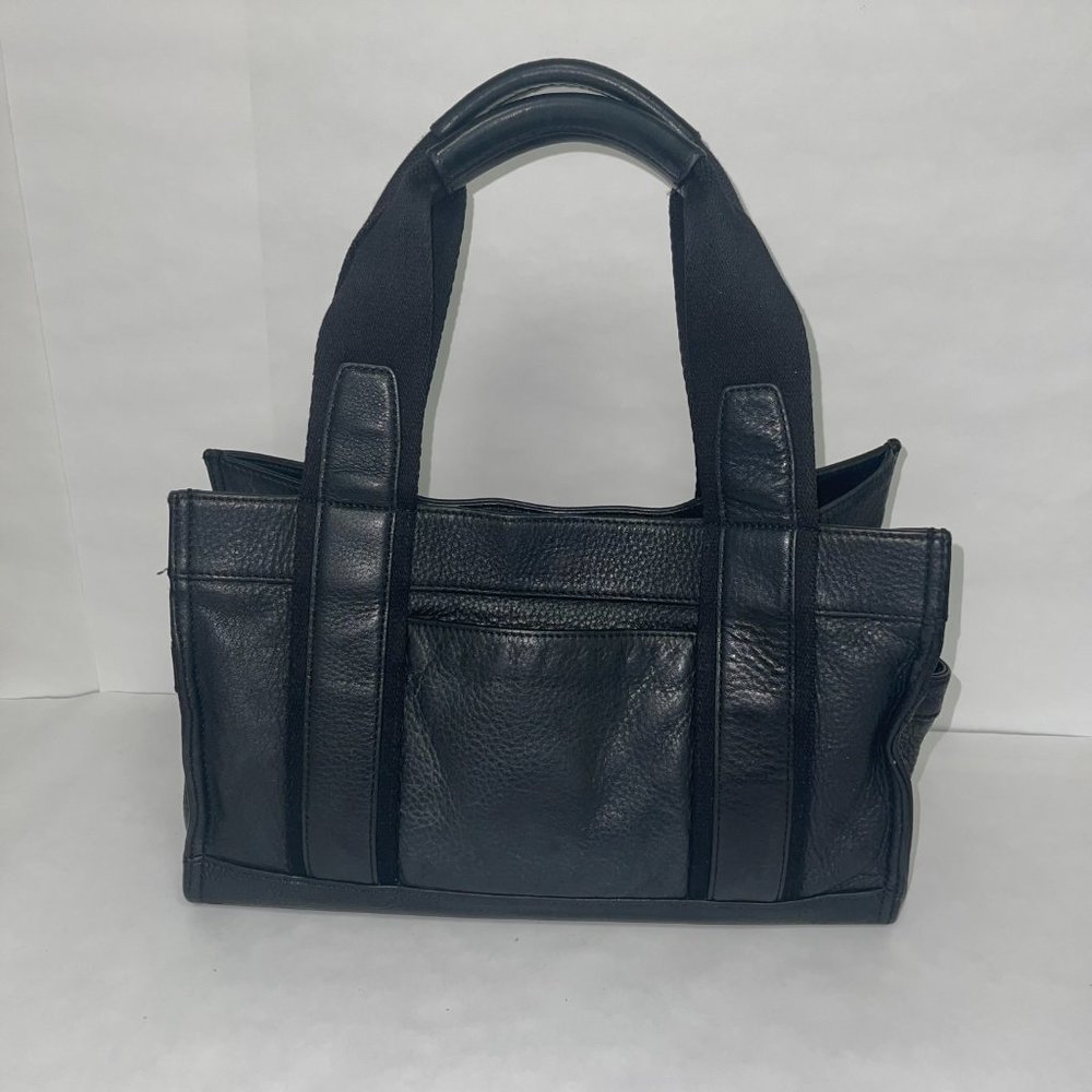 Tory Burch Black Leather Tote - Picture 2 of 10
